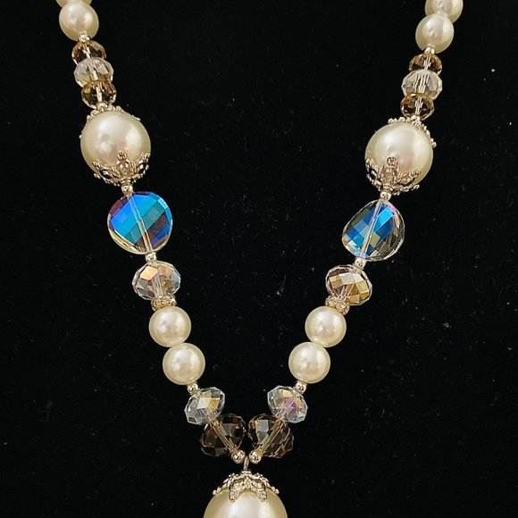 💖 Large fashion Bobble Pearls Necklace and Matching Earrings /NS62 - Picture 2 of 5